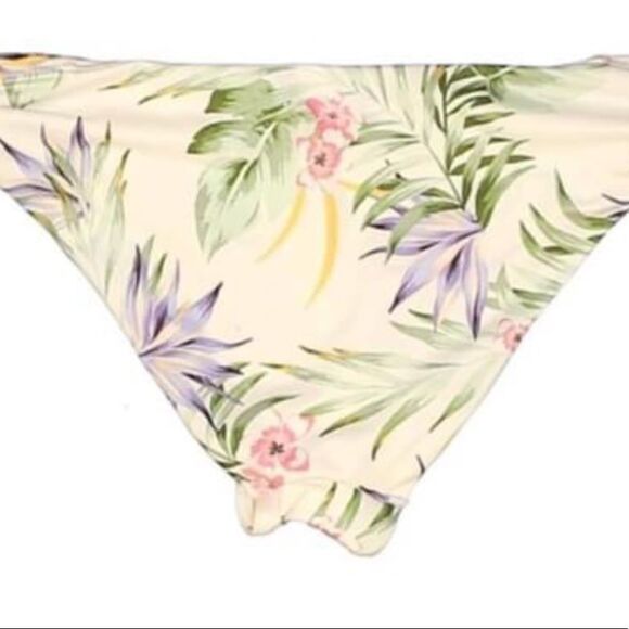 H&M medium swim bikini bottoms cream floral - Picture 2 of 2
